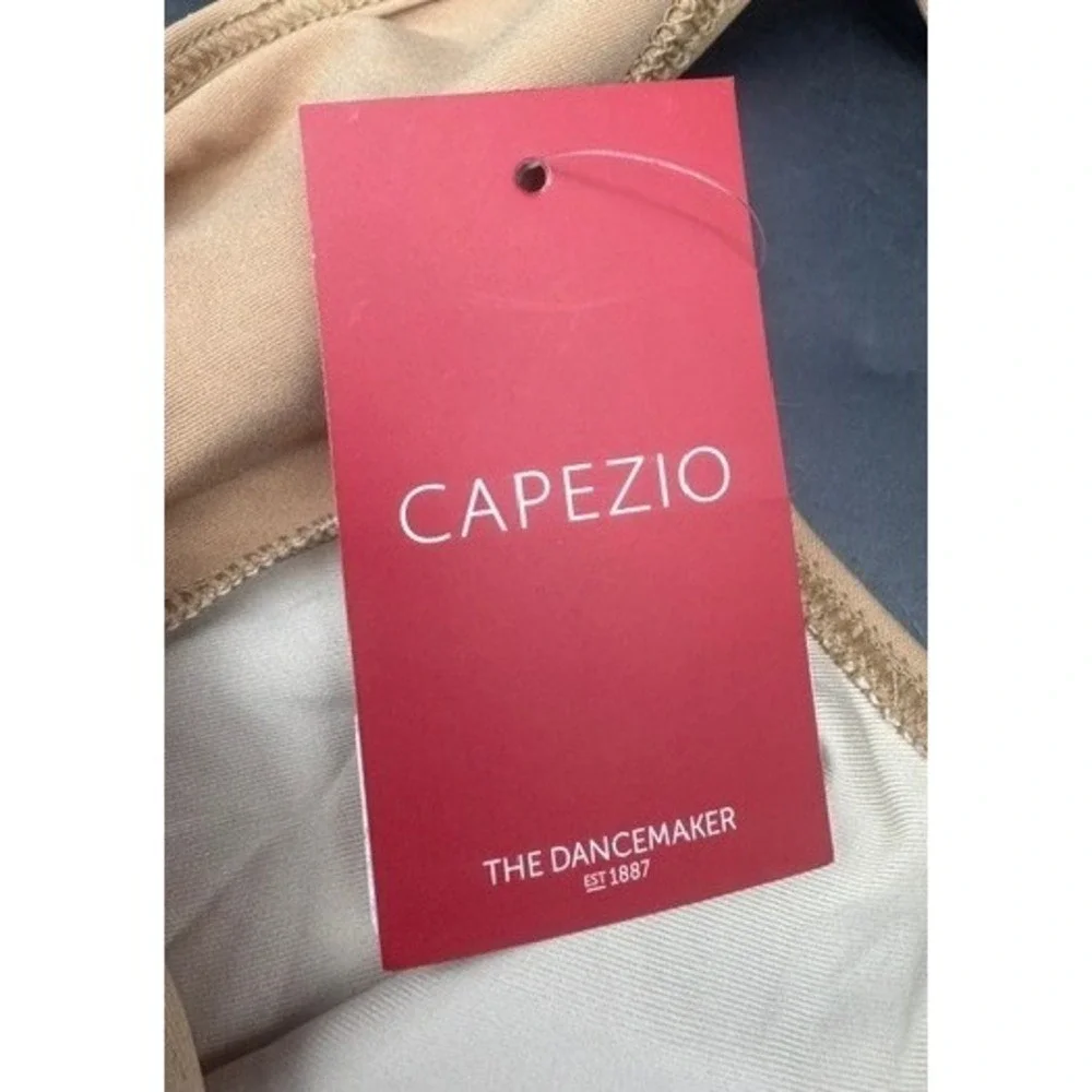 Capezio Kids Tan Nude Cami Leotard Adjustable Straps TB1420C Medium NEW